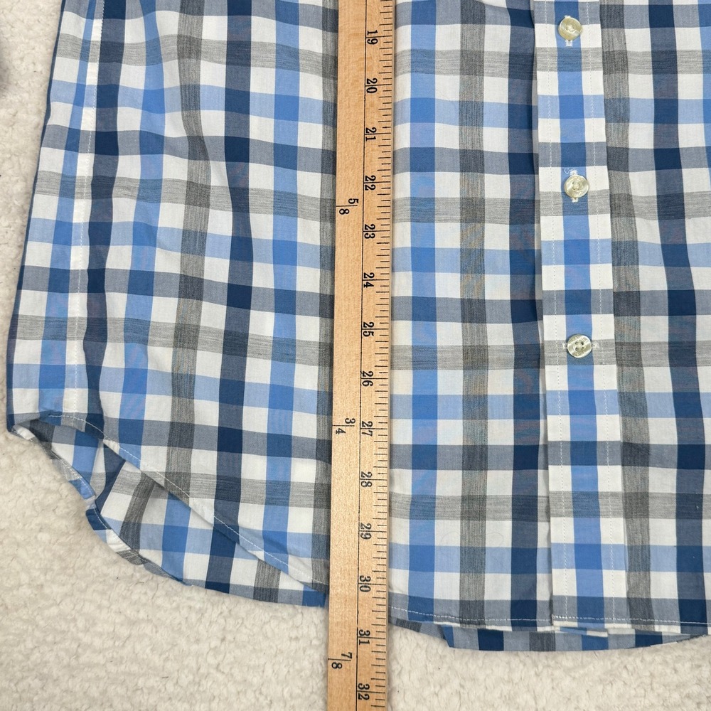 Lot of 2 Vineyard Vines Mens Medium Slim Fit Whale Shirts Plaid Gingham Blue Red - Picture 12 of 13
